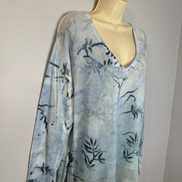 Ma+ch Marika Charles Women’s V Neck Cotton Sweater Top Lightweight Sz 3 L - Picture 4 of 13